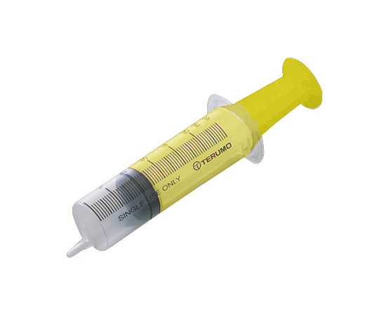テルモ テルモシリンジ 50mL スリップチップ (横口) 黄 1箱 (20本入) SS-50ESZ40 1箱 (ご注文単位1箱) 【直送品】