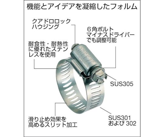 ブリーズ ステンレスホースバンド 締付径59~83mm (10個入) TH-30044 1箱 (ご注文単位1箱) 【直送品】