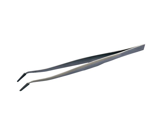 アズワン 先端ゴムキャップ付ピンセット Feather Pick SCC洗浄品 160×10mm 先曲りTB-160 1本 (ご注文単位1本) 【直送品】