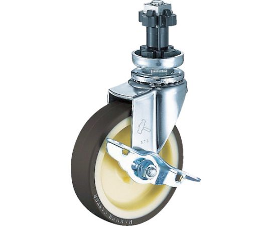 ハンマーキャスター ENシリーズ自在SP付ウレタンB車100mm4152ENUB100 1個 (ご注文単位1個) 【直送品】