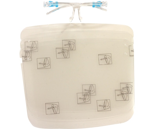 カーボーイ メガネ型フェイスシールドFM-22 1個 (ご注文単位1個) 【直送品】