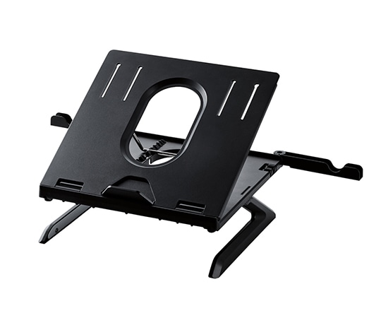 エレコム 折りたたみノートPCスタンド (8段階・脚付) PCA-LTSH8BK 1個 (ご注文単位1個) 【直送品】