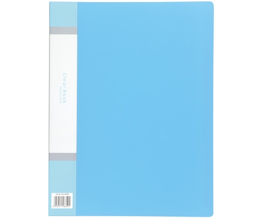 アーテック クリアブックA4 縦入れ 40ポケット ブルー5610 1個 (ご注文単位1個) 【直送品】