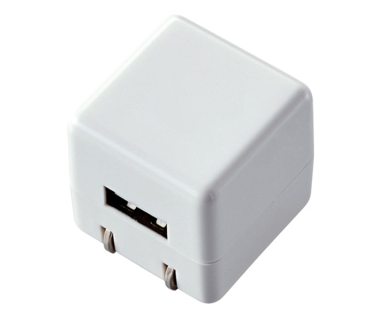 エレコム キューブ型AC充電器 (DAP用・長寿命・1A) ホワイトAVS-ACUAN007WH 1個 (ご注文単位1個) 【直送品】