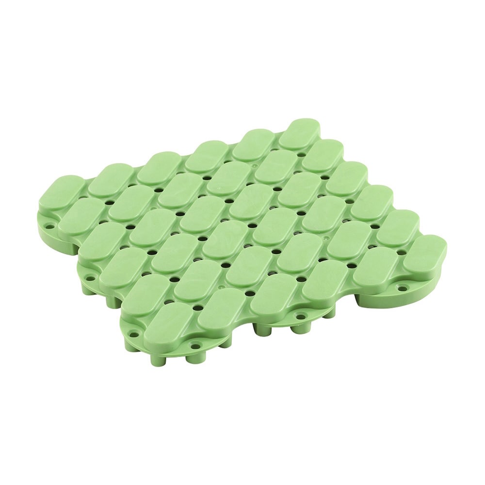 ワタナベ工業 抗菌システムスノコ 素足用 グリーン 150mm×150mmBF-1501 1枚 (ご注文単位1枚) 【直送品】