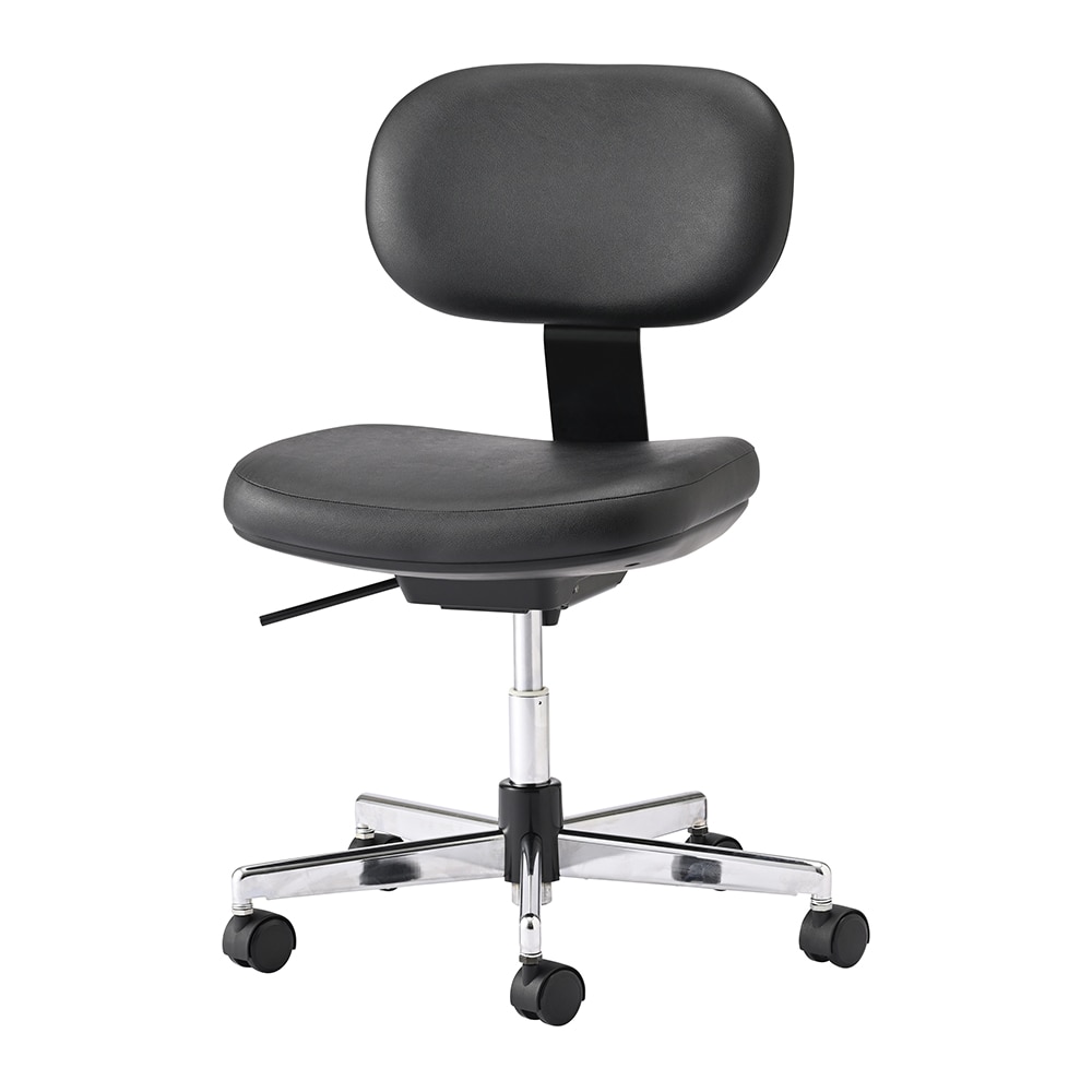 ノーリツイス 導電チェア 背付き 導電 ウレタン巻双輪キャスター (EH型) ブラックDC-EH16B 1個 (ご注文単位1個) 【直送品】