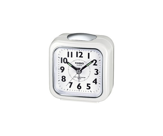 カシオ トラベルクロック (パールホワイト) TQ-157-7BJF 1個 (ご注文単位1個) 【直送品】