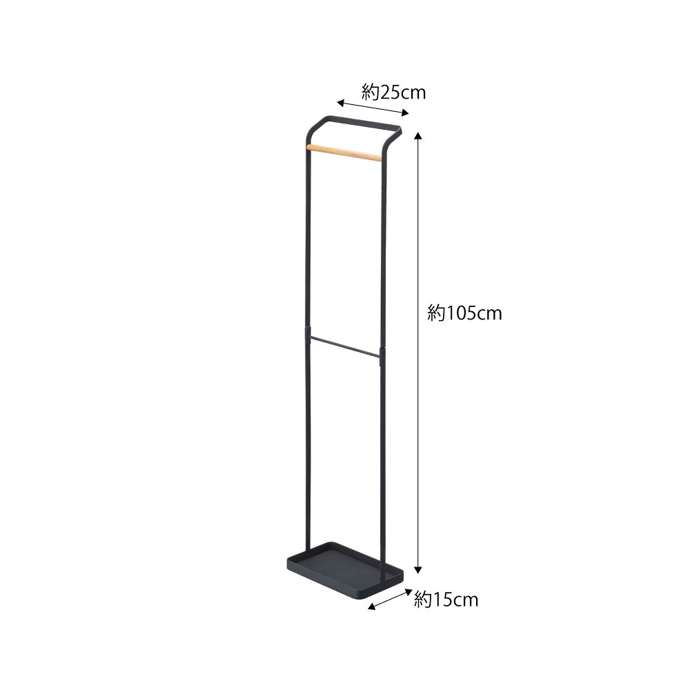 アズワン 傘掛け tower 天板なし ブラックUS-SR BK 1個 (ご注文単位1個) 【直送品】