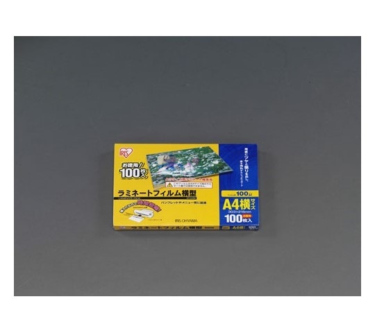 エスコ 303x216mm/A4 ラミネートフィルム (横型/100枚) EA761HE-71 1袋 (ご注文単位1袋) 【直送品】