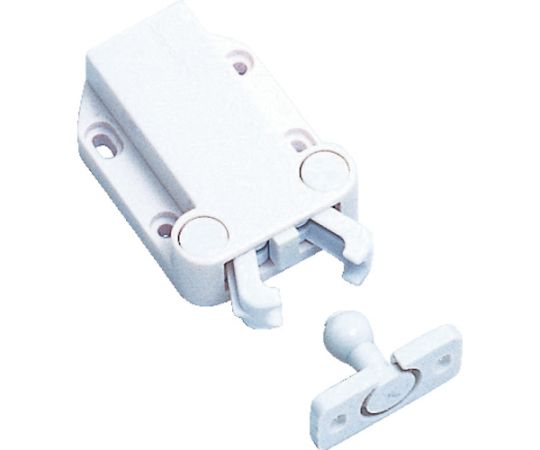 スガツネ工業 (140058065) MC-37F-WHプッシュラッチMC-37F-WH 1セット (ご注文単位1セット) 【直送品】