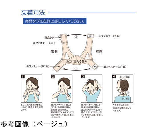 竹虎 ソフラあごバンデージII ピンク L007324 1枚 (ご注文単位1枚) 【直送品】
