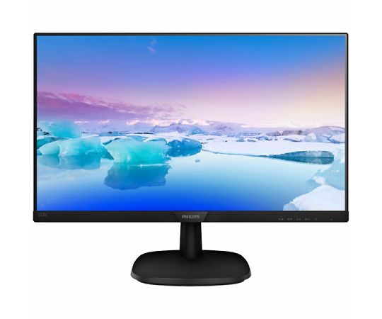 PHILIPS (ディスプレイ) 21.5型ワイド液晶ディスプレイ ブラック 5年間フル保証 (フルHD/DP/HDMI/D-Sub/スピーカー搭載) 223V7QJAB/11 1個 (ご注文単位1個) 【直送品】