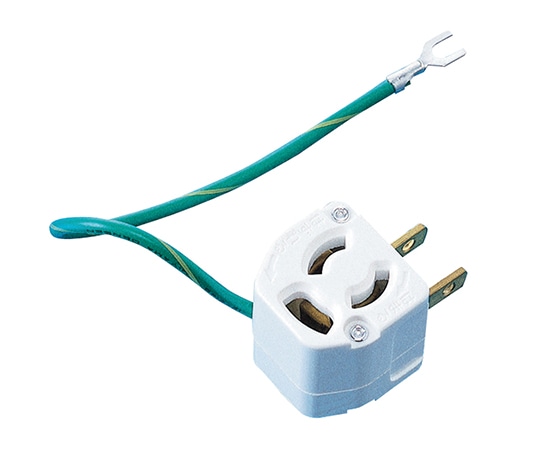 サンワサプライ 変換アダプタ 3P→2P L型変換アダプタTAP-AD11 1個 (ご注文単位1個) 【直送品】