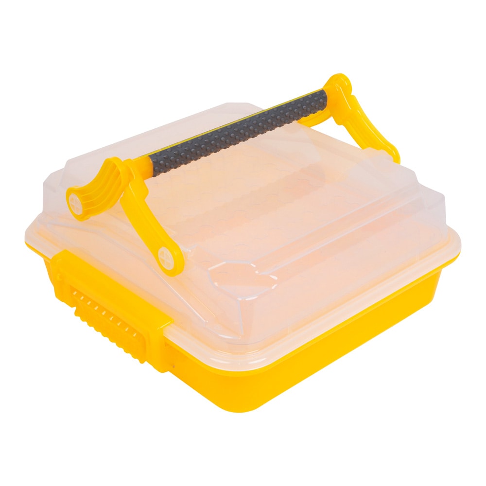 アズワン サンプル運搬ボックス (Duraporter) イエロー120928 1個 (ご注文単位1個) 【直送品】