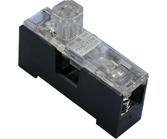 坂詰製作所 ヒューズホルダー (溶断時赤ネオン点灯) FHC-15N 1個 (ご注文単位1個) 【直送品】
