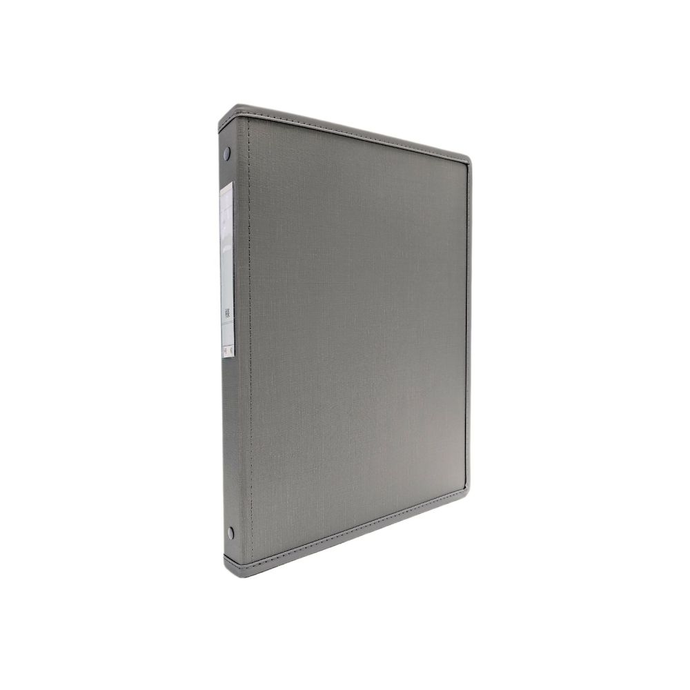 サンリーフ カルテブック (スタンダードタイプ) A4 4穴 グレー 背幅30mmSK-430-4GL 1冊 (ご注文単位1冊) 【直送品】