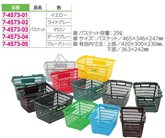 アズワン 脱衣カゴワゴン (マルチ手提げバスケット29用) 1台 (ご注文単位1台) 【直送品】