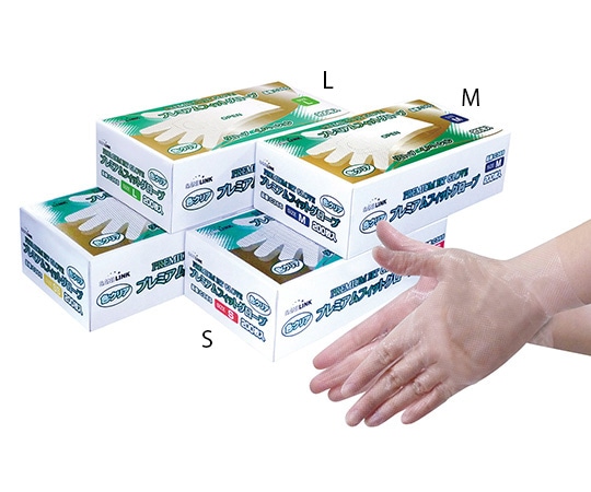 フジリンクス プレミアムフィットグローブ クリア L 200枚入C365 1箱 (ご注文単位1箱) 【直送品】