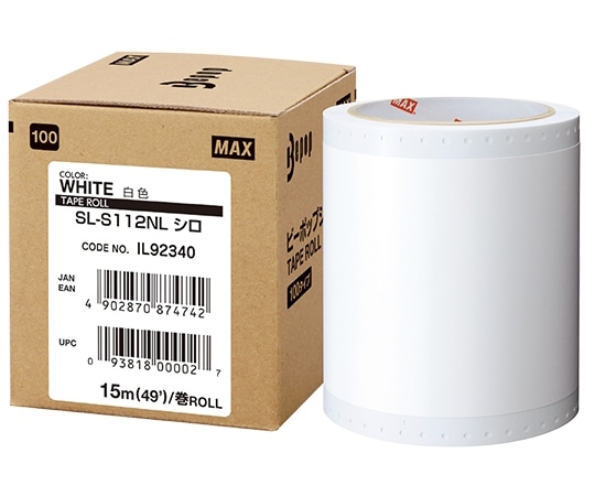 マックス ビーポップ 100タイプシートSL-S112NL シロ 1巻 (ご注文単位1巻) 【直送品】