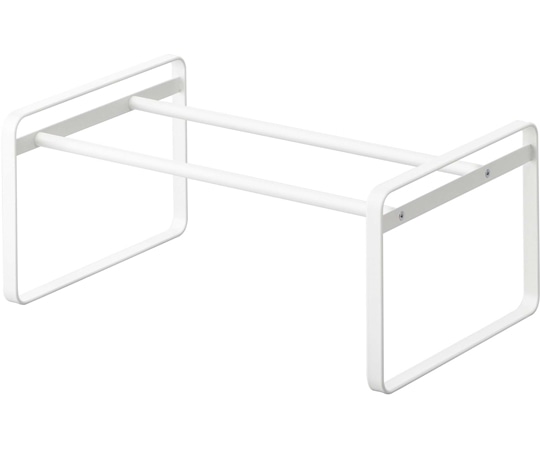 山崎実業 伸縮シューズラック フレーム ホワイト7209 1個 (ご注文単位1個) 【直送品】