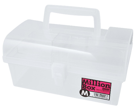 明邦化学工業 ミリオンボックス M クリア506008 1個 (ご注文単位1個) 【直送品】
