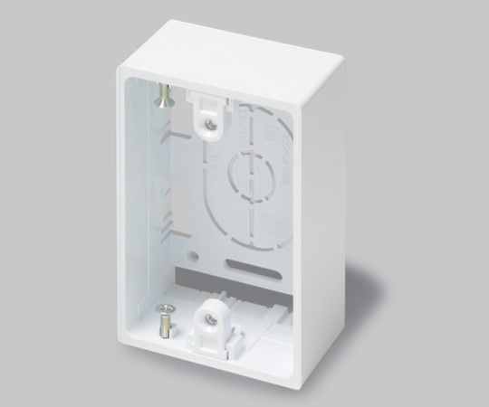 マサル工業 ニュー・エフモール付属品 露出ボックス 1個用 深型 ホワイトSFBF12 1個 (ご注文単位1個) 【直送品】