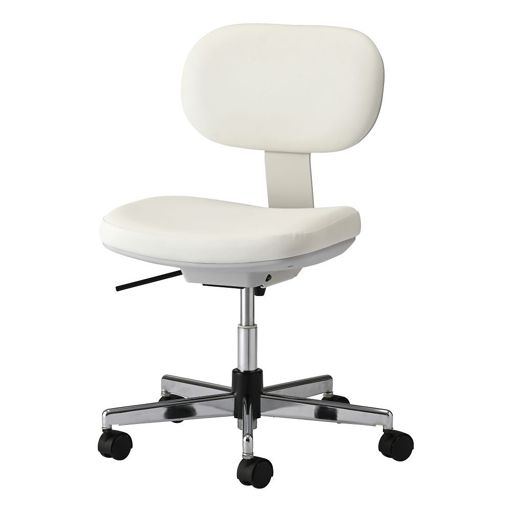ノーリツイス 導電チェア 背付き 導電 ウレタン巻双輪キャスター (EH型) ホワイトDC-EH16W 1個 (ご注文単位1個) 【直送品】