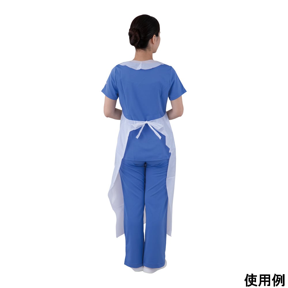 アズワン バイオマスポリエプロン (バイオマスプラ配合) フリーサイズ 1箱 (100枚入) 1箱 (ご注文単位1箱) 【直送品】