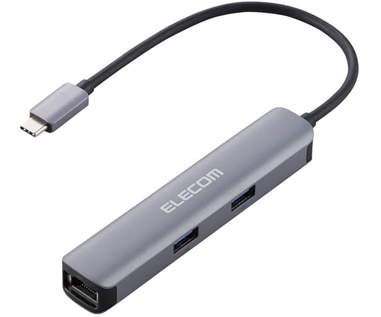 エレコム Type-Cドッキングステーション アルミボディ USB3.1Gen1×3ポート HDMI×1ポート LANポート付 シルバーDST-C17SV/EC 1個 (ご注文単位1個) 【直送品】
