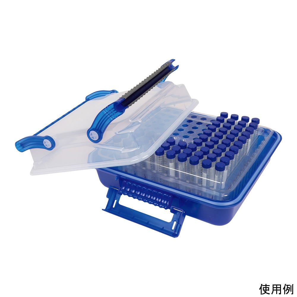 アズワン サンプル運搬ボックス (Duraporter) ブルー120926 1個 (ご注文単位1個) 【直送品】