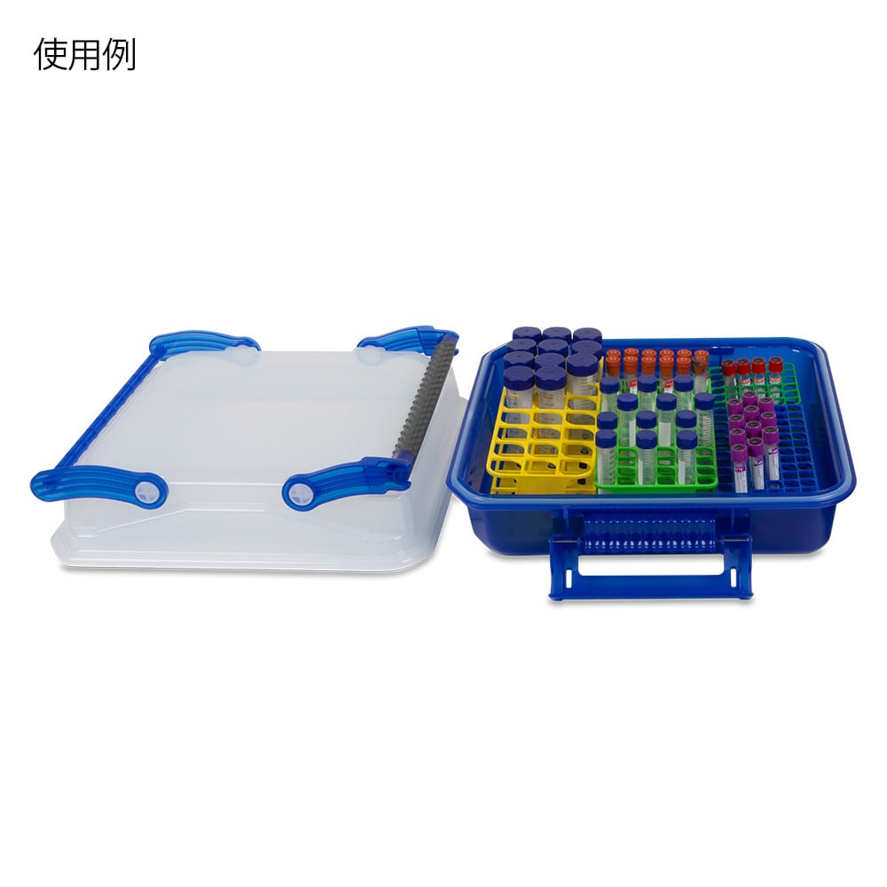 アズワン サンプル運搬ボックス (Duraporter) ブルー120926 1個 (ご注文単位1個) 【直送品】