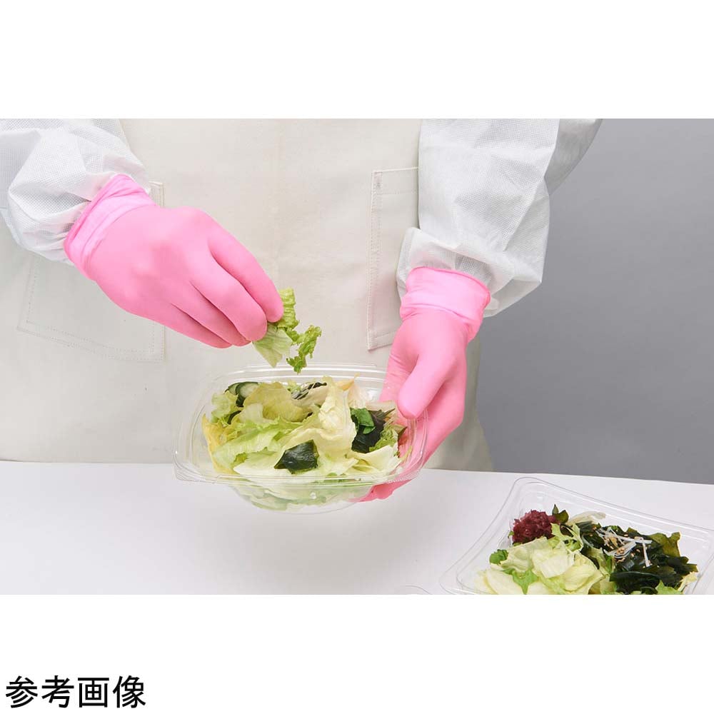 ショーワグローブ ニトリスト・ピンク L 100枚 1箱 (ご注文単位1箱) 【直送品】