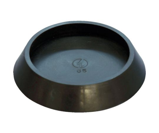 光 平置きゴム 黒丸 内径65mmBE-0-652 1個 (ご注文単位1個) 【直送品】