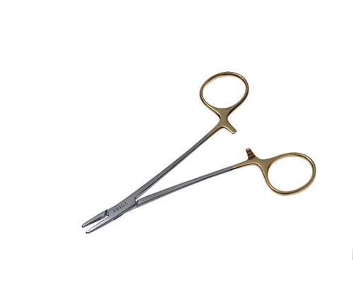 日本フリッツメディコ T/Cウェブスター持針器 13cm フラットチップ付C006-013X 1個 (ご注文単位1個) 【直送品】