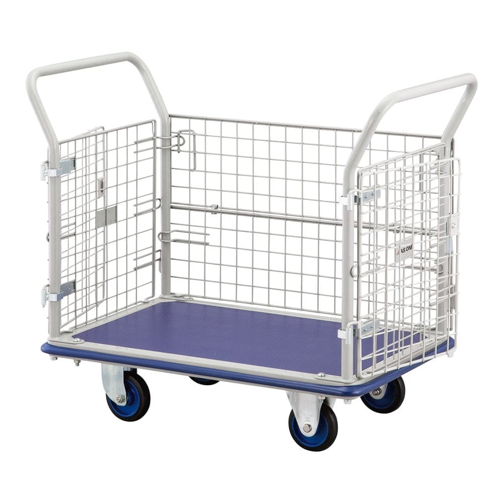 アズワン 観音扉式台車 (1/2開閉扉) ブレーキハンドタイプKT-300H 1個 (ご注文単位1個) 【直送品】