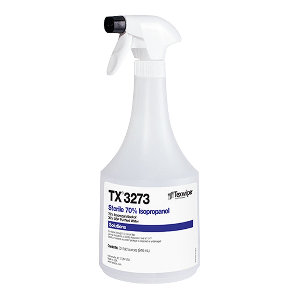 テックスワイプ (Texwipe) 滅菌アルコールスプレー (IPA) 946mL 1箱 (12本入) TX3273 1箱 (ご注文単位1箱) 【直送品】