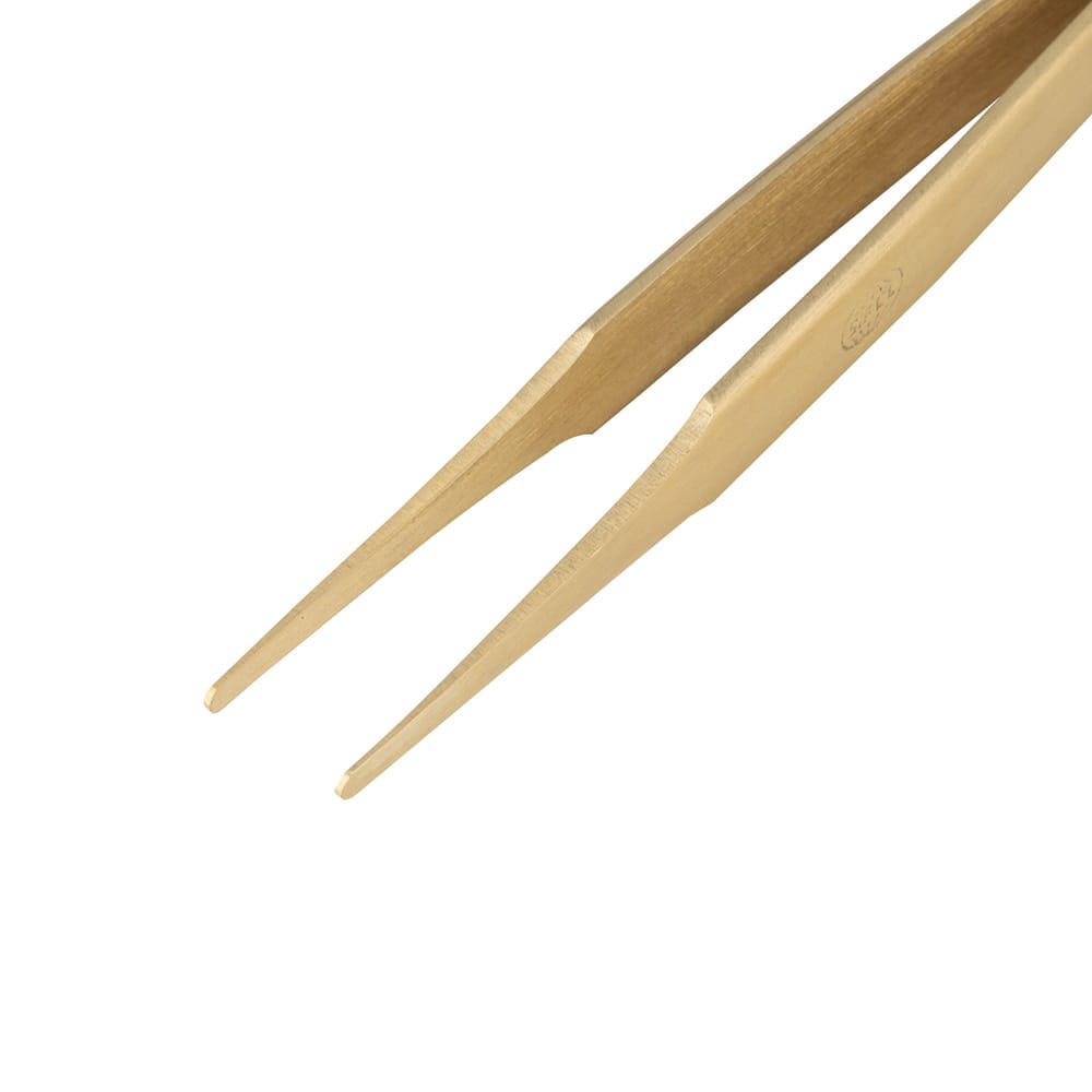 アズワン 真鍮ピンセット 120mm 2mm2A-BRASS/P 1本 (ご注文単位1本) 【直送品】