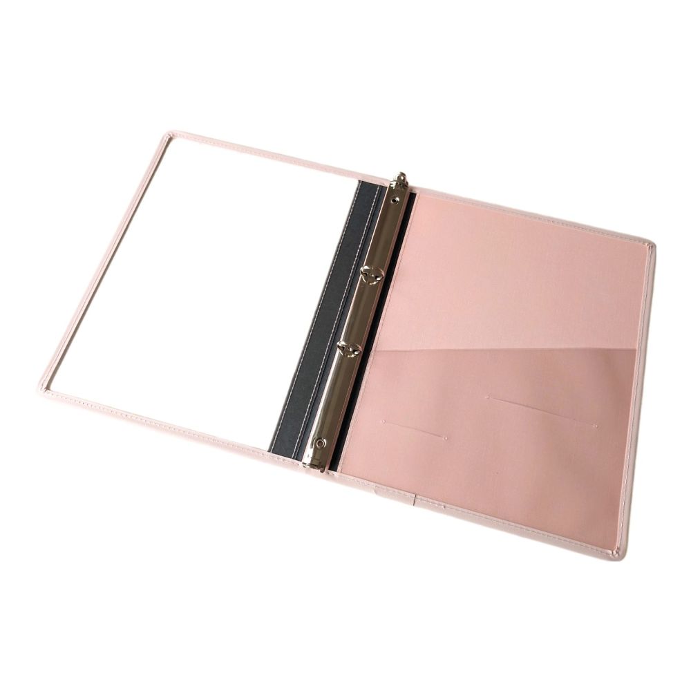 サンリーフ カルテブック (クリアータイプ) A4 2穴 ピンク 背幅30mmSKC-430-2P 1冊 (ご注文単位1冊) 【直送品】