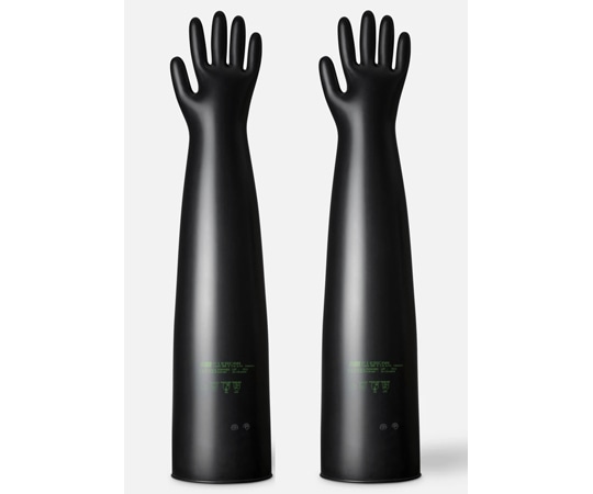 PIERCAN (ピエルカン) グローブボックス/アイソレーター用ブチル手袋 6インチ 薄0.4mm ハンドサイズ8.5inch 長さ800mm10800BHP8.5E45 1双 (ご注文単位1双) 【直送品】