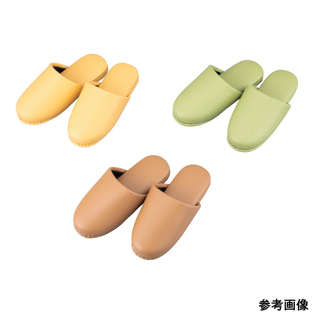 テンダイ シボナシレザー風スリッパ (子供用) ココアブラウン 5足入564076 1パック (ご注文単位1パック) 【直送品】