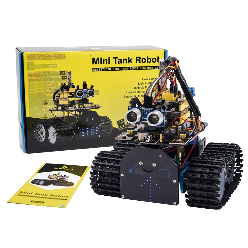 Keyestudio ミニタンクロボットキット (Arduino用) KS0428 1個 (ご注文単位1個) 【直送品】