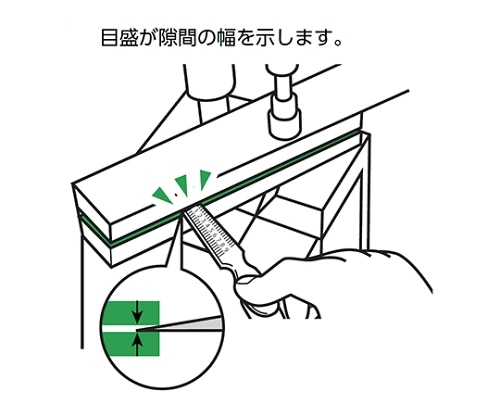 新潟精機 (SK) テーパーゲージ 細幅 0.3-3mm 一般校正付TPG-270AA 1本 (ご注文単位1本) 【直送品】