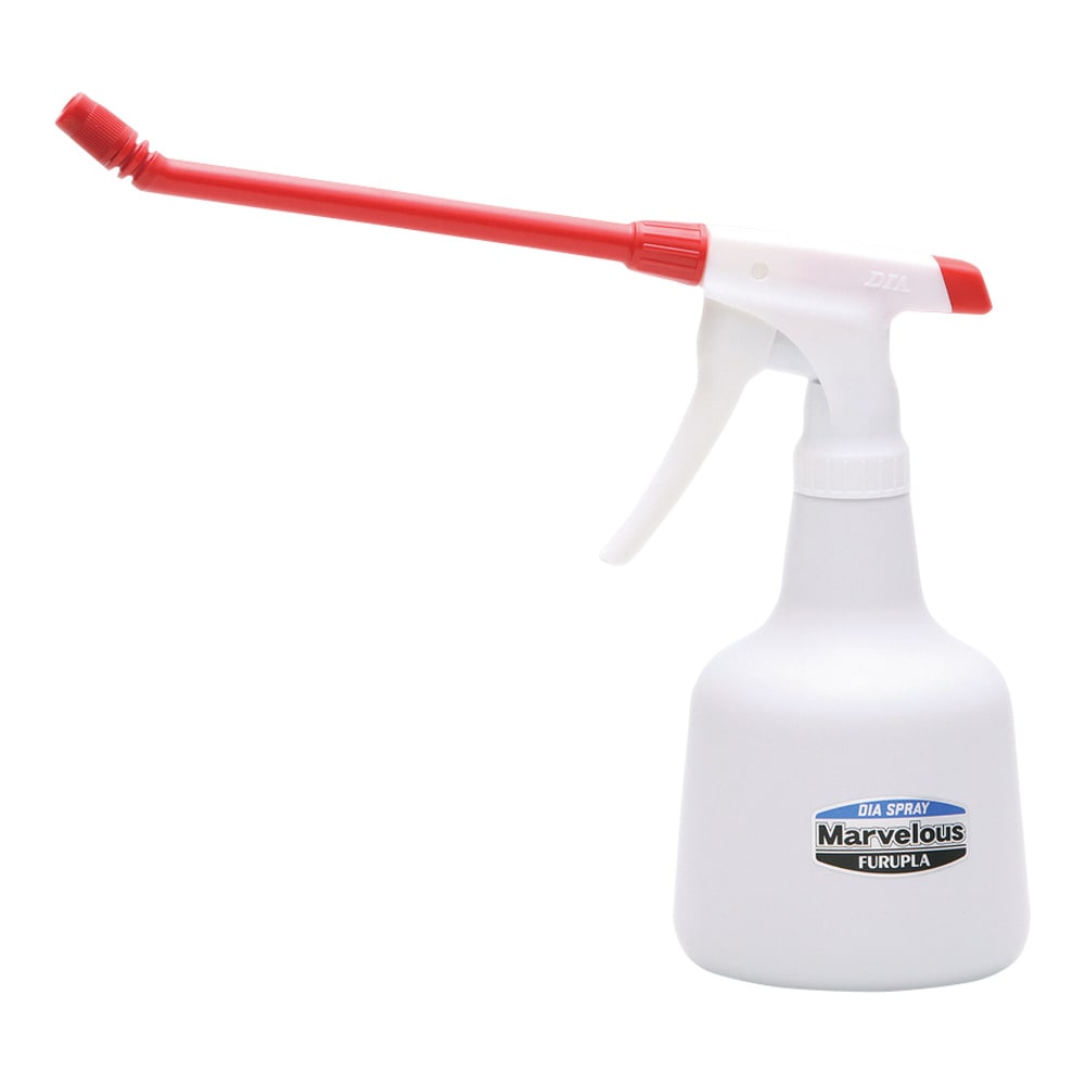 フルプラ マーベラス (アルカリ系耐用スプレーボトル) レッド 18cm角度ロングノズル 500mLNo.4550-33 1個 (ご注文単位1個) 【直送品】