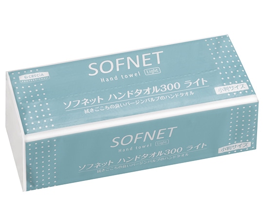 クレシア ソフネット ハンドタオル 300 ライト 小判 300枚36315 1袋 (ご注文単位1袋) 【直送品】