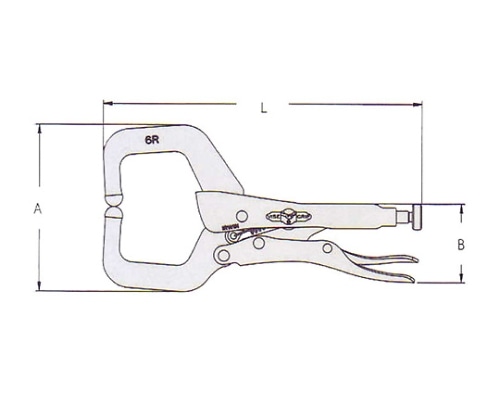 IRWIN ロッキングCクランプ 150 6RT17EL4 1本 (ご注文単位1本) 【直送品】