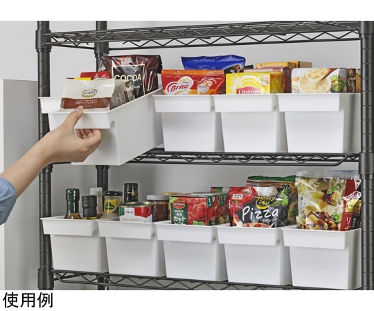 イノマタ化学 シンプルストレージ スリム ホワイト#4665 1個 (ご注文単位1個) 【直送品】