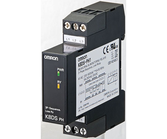オムロン (FA・制御機器) 逆相欠相リレー K8DS-PHK8DS-PH1 1個 (ご注文単位1個) 【直送品】