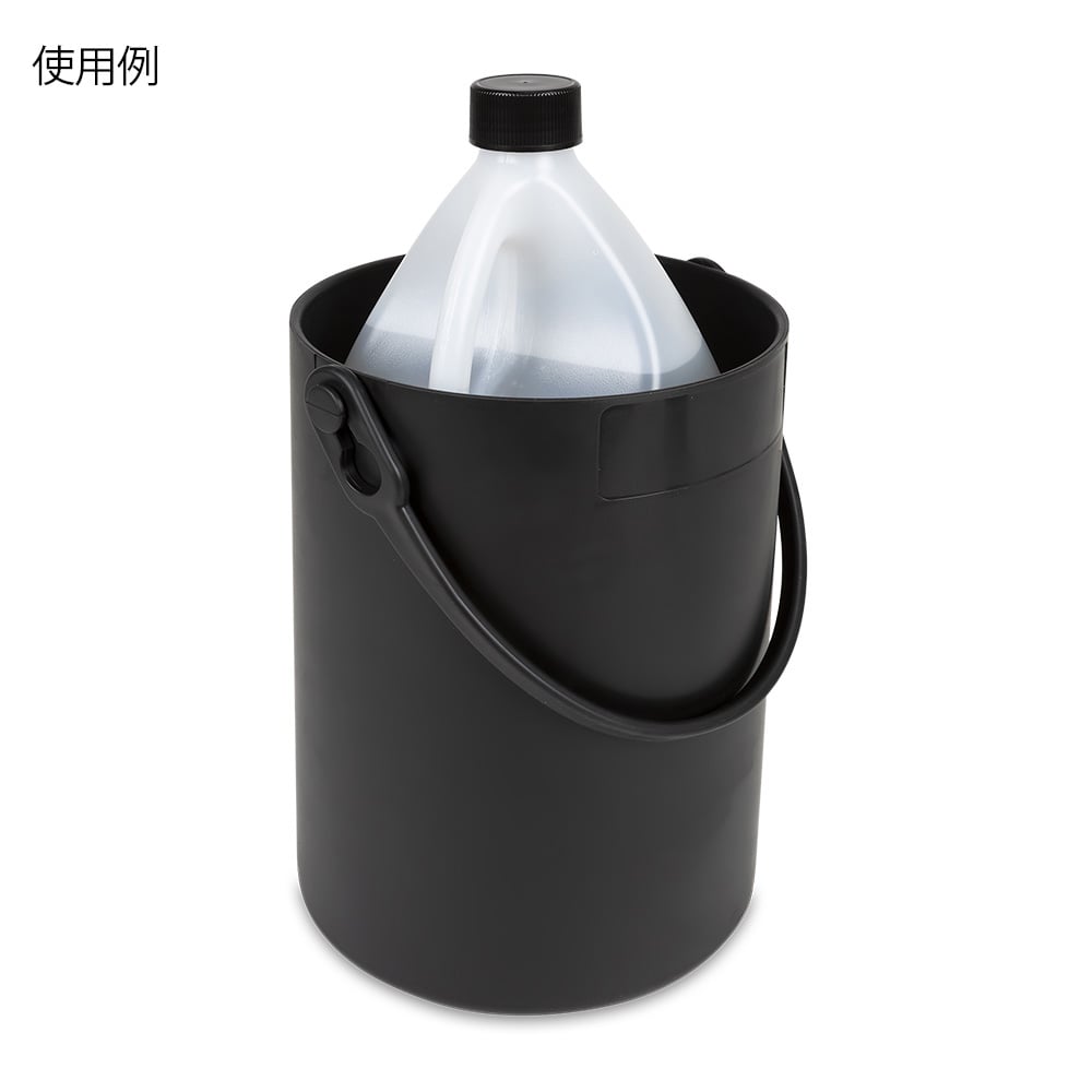 HEATHROW セーフティボトルキャリア (オートクレーブ可能) 4.5L 黒120912 1個 (ご注文単位1個) 【直送品】