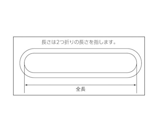 アズワン ラウンドスリング (JIS規格品) 1.0tX1.0mTRJ10-10 1本 (ご注文単位1本) 【直送品】