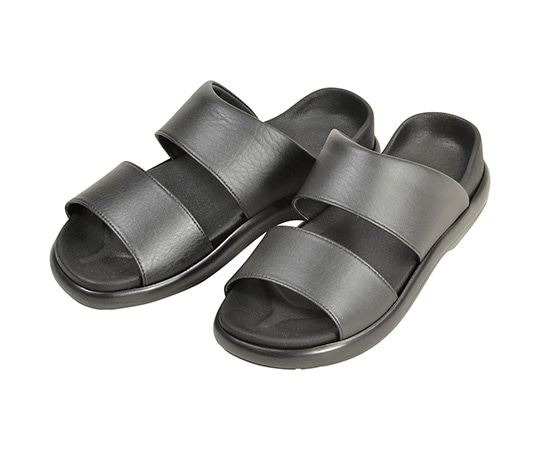 アズワン ドクターサンダル49N 黒 M 25.0～25.5cm 49N 1足 (ご注文単位1足) 【直送品】